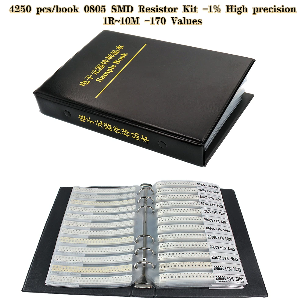 4250PCS 0805 Kit libro resisto - Diy Electronics Book recensione e prezzo