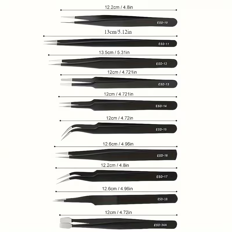 Set di 10 Pinzette Antistatich - Diy Electronics Art recensione e prezzo