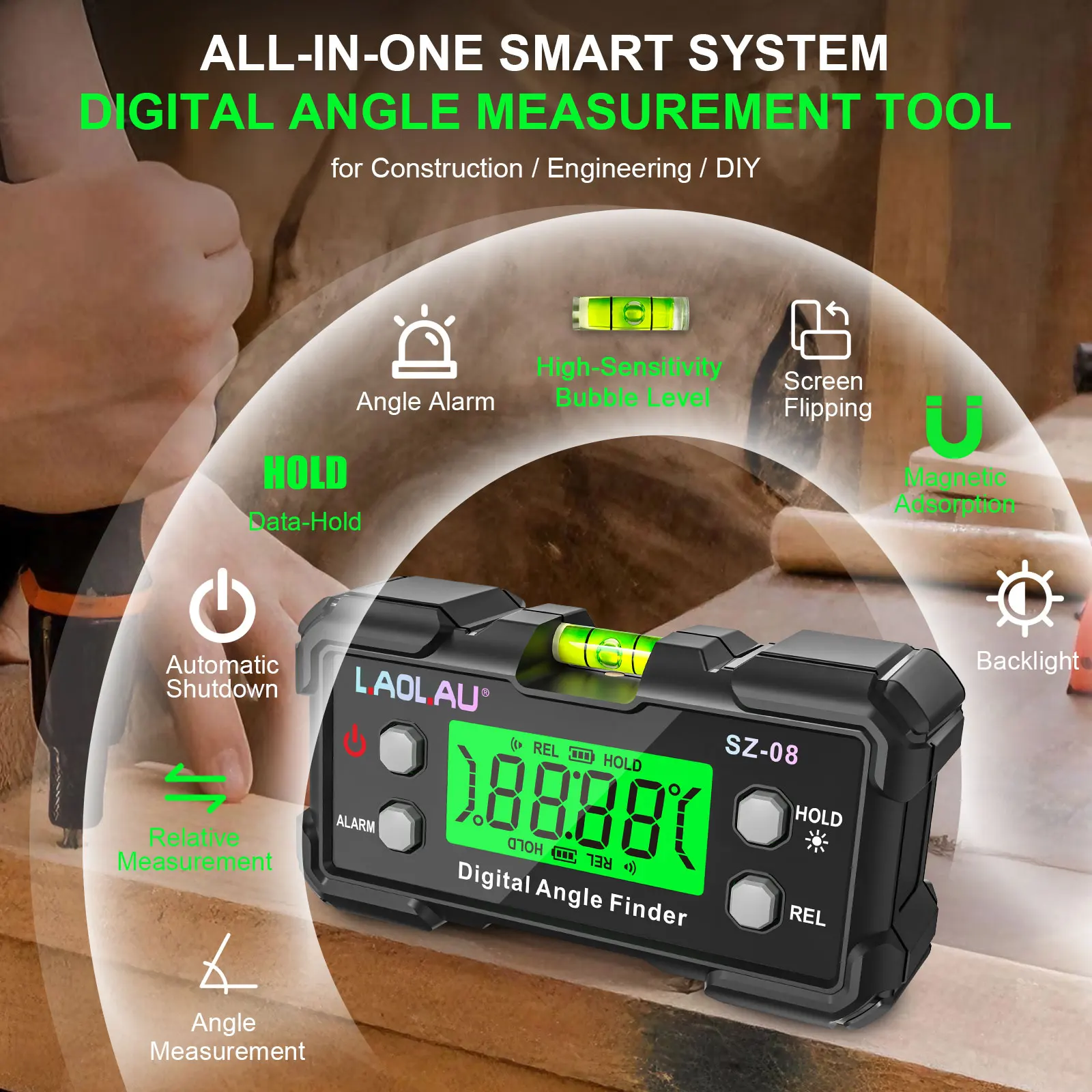 Goniometro Digitale con Bolla  - Diy Electronics Organizer recensione e prezzo